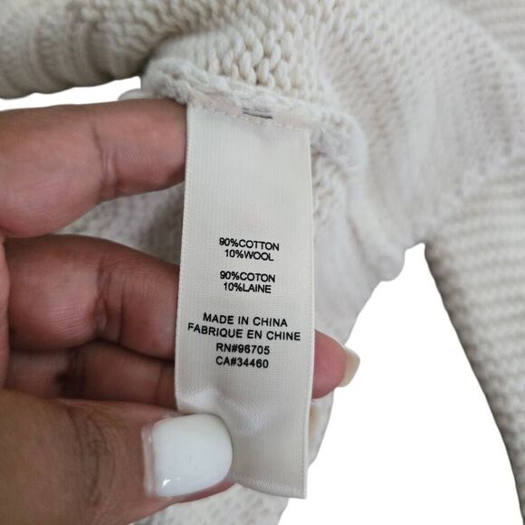 La Vie by Rebecca Taylor Sweater Women's Small Ivory Knit Pelpum Chalk Gorpcore - Picture 6 of 7